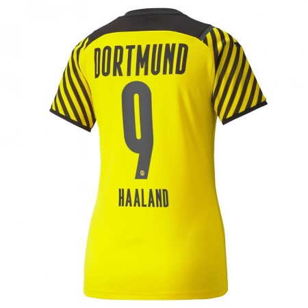 Fotbalový Dres BVB Borussia Dortmund Erling Haaland 9 Dámské Domácí 2021/22